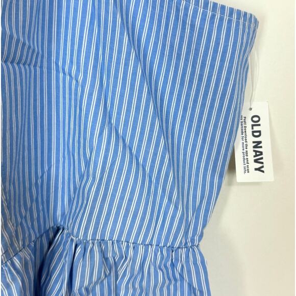 Old Navy Striped Smocked Babydoll Cami Swing Top - Picture 3 of 6